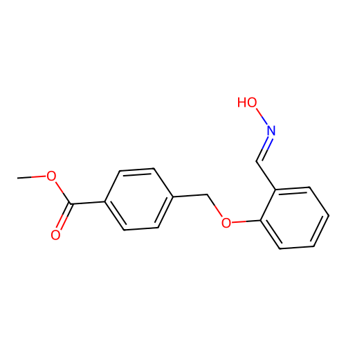 methyl 4-[[2-[(E)-hydroxyiminomethyl]phenoxy]methyl]benzoate structure