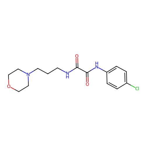 N-(4-chlorophenyl)-N'-[3-(morpholin-4-yl)propyl]ethanediamide structure