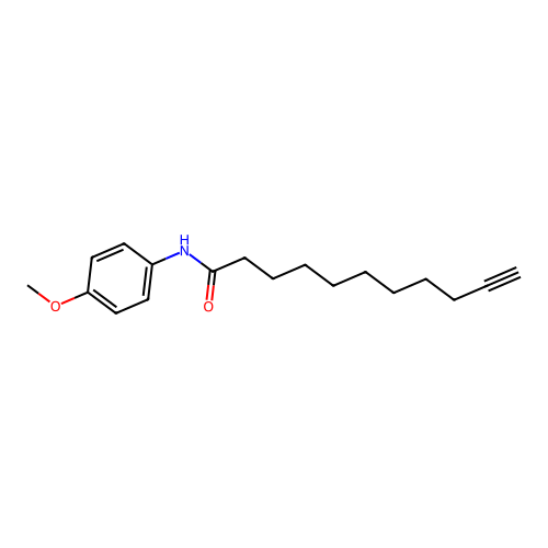 N-(4-methoxyphenyl)undec-10-ynamide structure