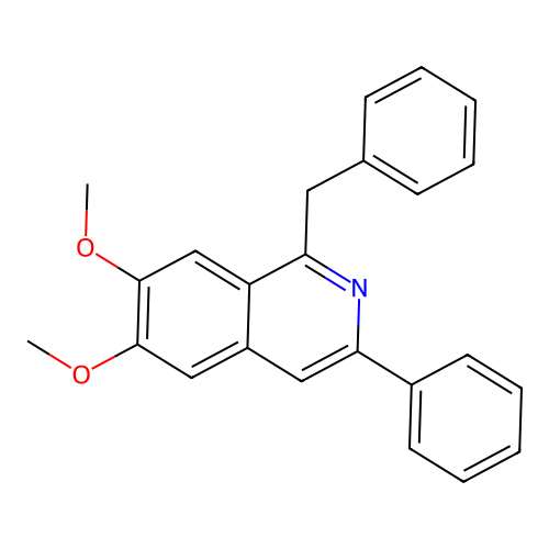 1-Benzyl-6,7-dimethoxy-3-phenylisoquinoline structure