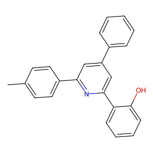 2-[6-(4-Methylphenyl)-4-phenyl-2-pyridyl]phenol structure