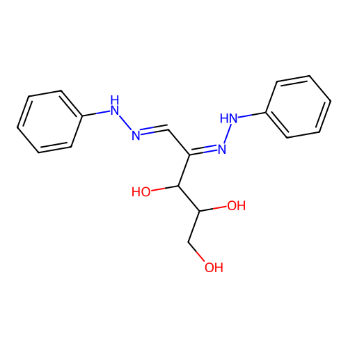 D-Lyxose phenylosazone structure