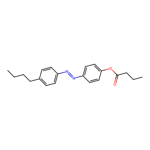 4-[(E)-2-(4-butylphenyl)diazenyl]phenyl butyrate structure