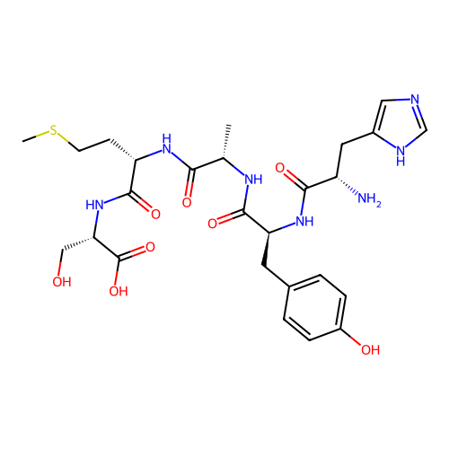 L-Serine, L-histidyl-L-tyrosyl-L-alanyl-L-methionyl- structure