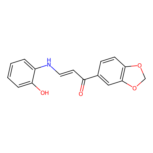 1-(1,3-Benzodioxol-5-yl)-3-(2-hydroxyanilino)prop-2-en-1-one structure