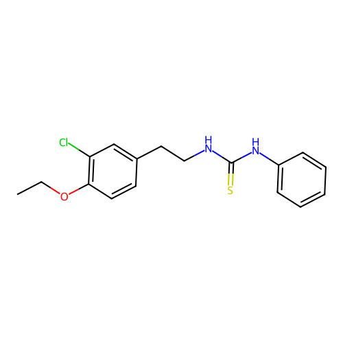 1-[2-(3-Chloro-4-ethoxyphenyl)ethyl]-3-phenylthiourea structure