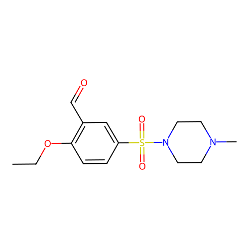 2-Ethoxy-5-((4-methylpiperazin-1-yl)sulfonyl)benzaldehyde structure