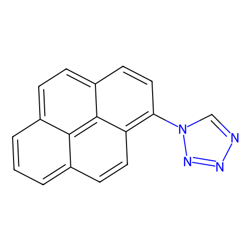 1-Pyren-1-yl-1H-tetrazole structure