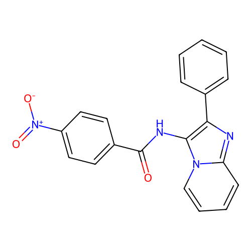 4-nitro-N-(2-phenylimidazo[1,2-a]pyridin-3-yl)benzamide structure