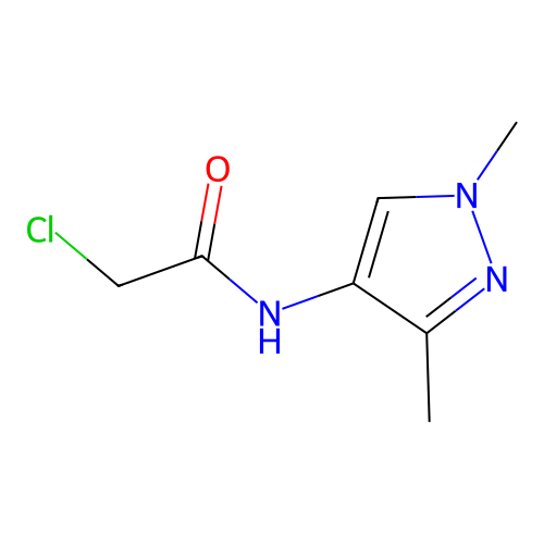 2-Chloro-N-(1,3-dimethyl-1H-pyrazol-4-yl)-acetamide structure