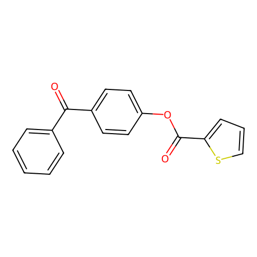 4-(Phenylcarbonyl)phenyl thiophene-2-carboxylate structure
