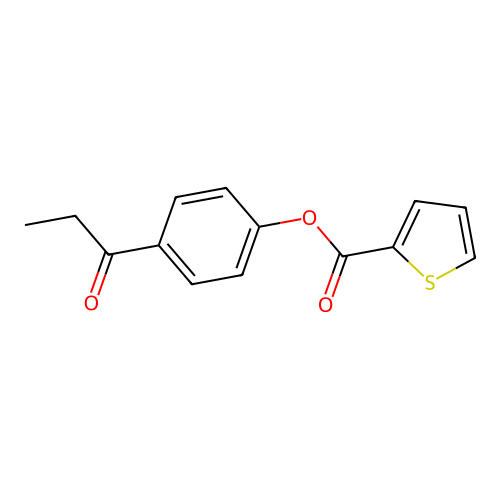 4-Propionylphenyl 2-thiophenecarboxylate structure