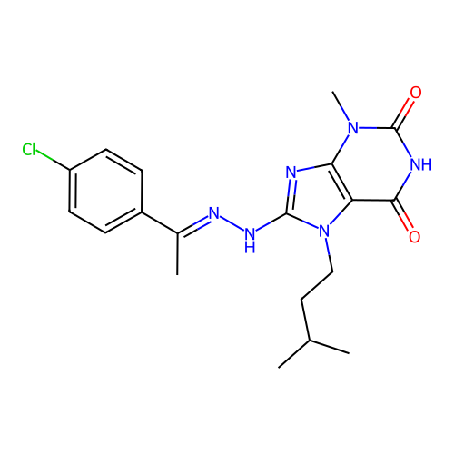 C19H23ClN6O2 structure