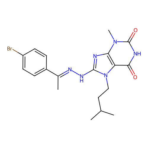 C19H23BrN6O2 structure