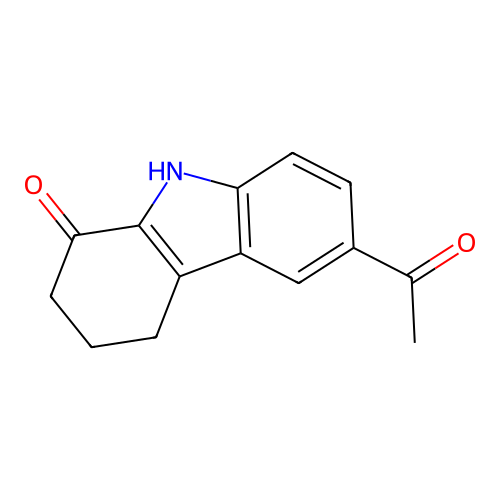 6-acetyl-2,3,4,9-tetrahydro-1H-carbazol-1-one structure