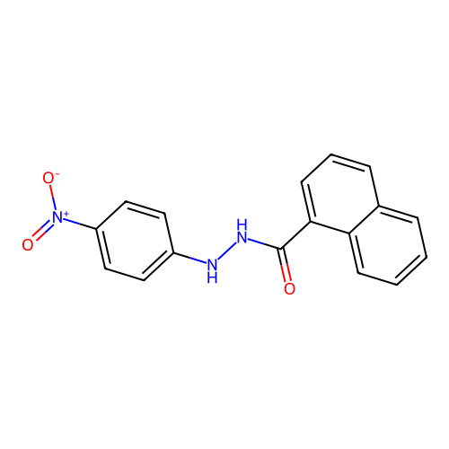 N'-{4-nitrophenyl}-1-naphthohydrazide structure
