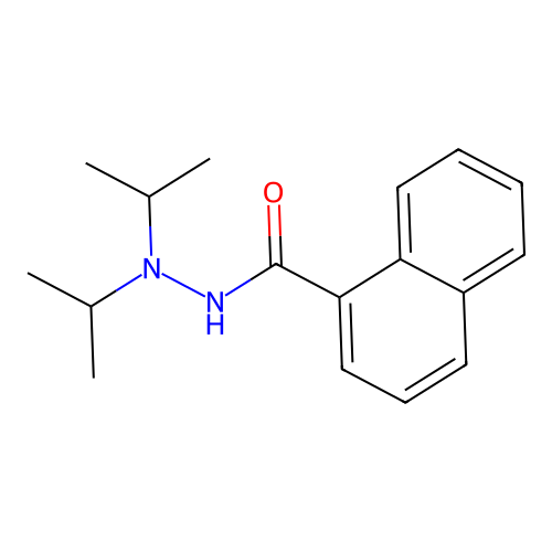 N',N'-di(propan-2-yl)naphthalene-1-carbohydrazide structure