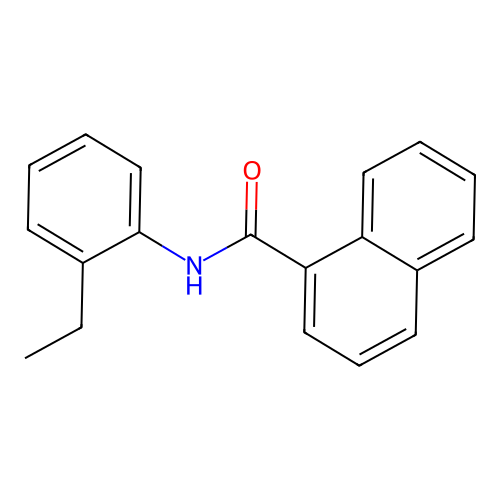 N-(2-ethylphenyl)naphthalene-1-carboxamide structure