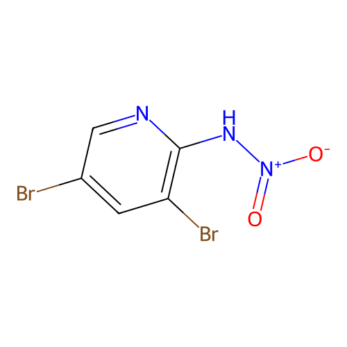 3,5-dibromo-N-nitropyridin-2-amine structure