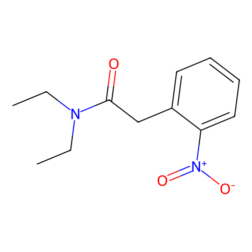 N,N-diethyl-2-(2-nitrophenyl)acetamide structure