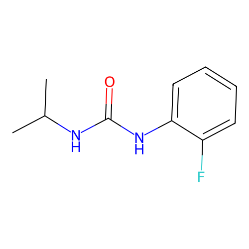 N-(2-fluorophenyl)-N'-isopropylurea structure