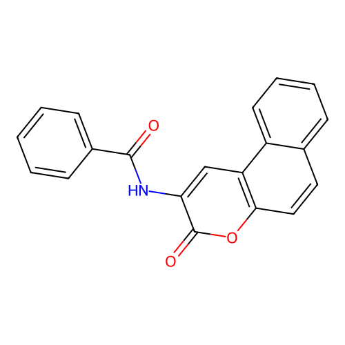 N-{3-Oxo-3H-benzo[F]chromen-2-YL}benzamide structure