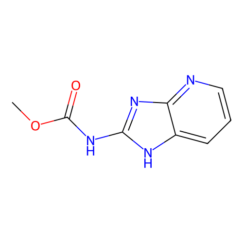 Carbamic acid, 1H-imidazo[4,5-b]pyridin-2-yl-, methyl ester structure