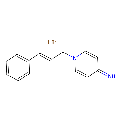 Pyridine, 1,4-dihydro-1-cinnamyl-4-imino-, monohydrochloride structure