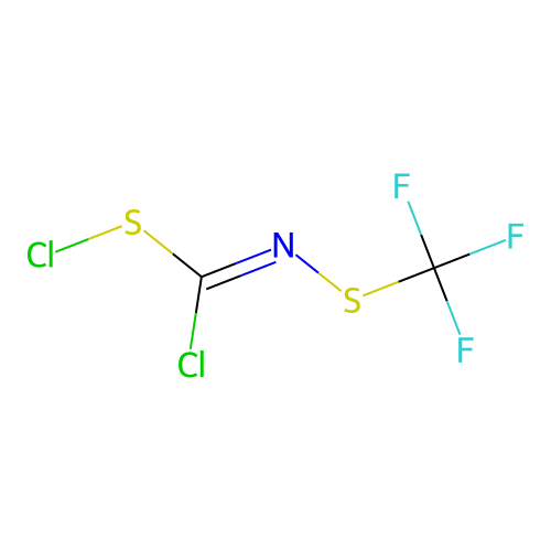 [C-chloro-N-(trifluoromethylsulfanyl)carbonimidoyl] thiohypochlorite structure