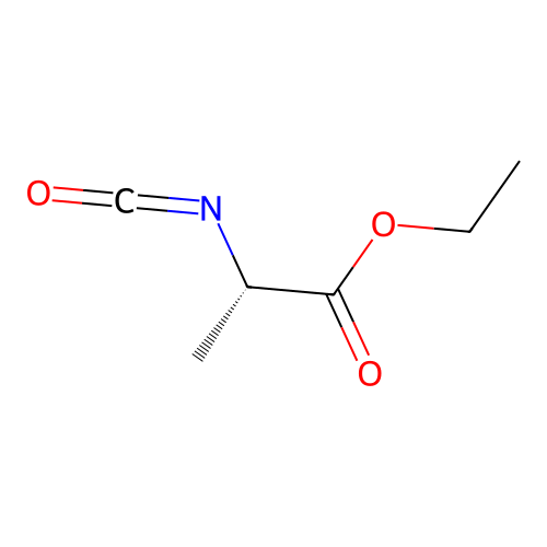 Propanoic acid, 2-isocyanato-, ethyl ester, (2S)- structure
