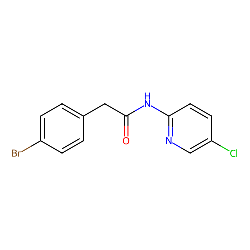 2-(4-bromophenyl)-N-(5-chloropyridin-2-yl)acetamide structure