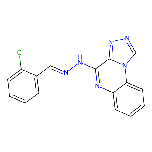 4-(2-(2-Chlorobenzylidene)hydrazinyl)-[1,2,4]triazolo[4,3-a]quinoxaline structure