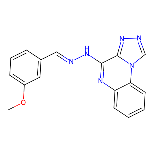 N-(3-Methoxy-benzylidene)-N'-[1,2,4]triazolo[4,3-a]quinoxalin-4-yl-hydrazine structure