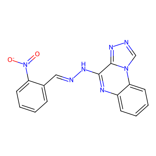 4-(2-(2-Nitrobenzylidene)hydrazinyl)-[1,2,4]triazolo[4,3-a]quinoxaline structure