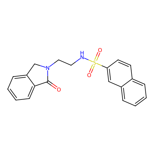 2-{2-[(2-Naphthylsulfonyl)amino]ethyl}isoindolin-1-one structure