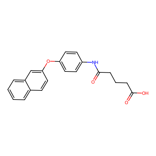 5-{[4-(Naphthalen-2-yloxy)phenyl]amino}-5-oxopentanoic acid structure