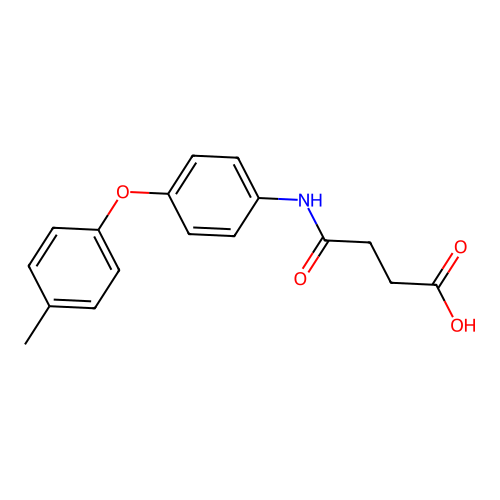 4-[4-(4-Methylphenoxy)anilino]-4-oxobutanoic acid structure