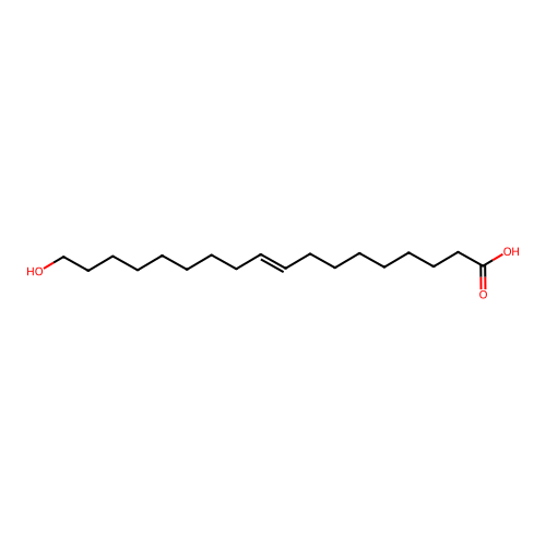 18-Hydroxyoctadec-9-enoic acid structure