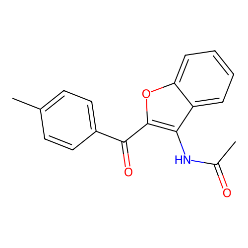 N-[2-(4-甲基苯甲酰基)-1-苯并呋喃-3-基]乙酰胺 structure