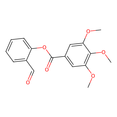 2-Formylphenyl 3,4,5-trimethoxybenzoate structure