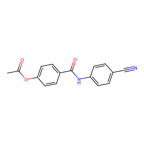 4-[(4-Cyanophenyl)carbamoyl]phenyl acetate structure