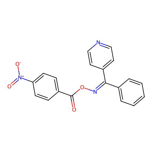[[Phenyl(pyridin-4-yl)methylidene]amino] 4-nitrobenzoate structure