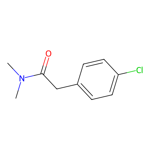 2-(4-chlorophenyl)-N,N-dimethylacetamide structure