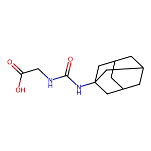 N-[(1-Adamantylamino)carbonyl]glycine structure