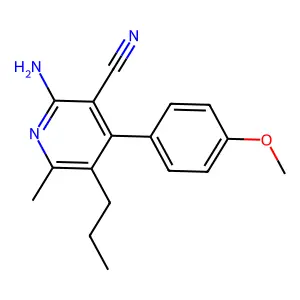 2-Amino-4-(4-methoxyphenyl)-6-methyl-5-propylnicotinonitrile structure