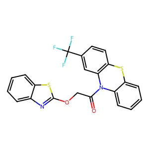 2-(Benzothiazol-2-yloxy)-1-(2-trifluoromethyl-phenothiazin-10-yl)-ethanone structure