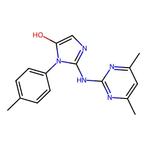 2-[(4,6-Dimethylpyrimidin-2-yl)amino]-3-(4-methylphenyl)imidazol-4-ol structure