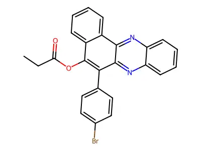 6-(4-Bromophenyl)benzo[a]phenazin-5-yl propanoate structure