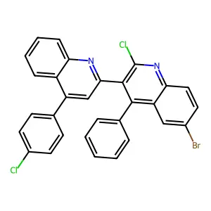 6'-Bromo-2'-chloro-4-(4-chlorophenyl)-4'-phenyl-2,3'-biquinoline structure