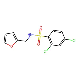 2,4-dichloro-N-(furan-2-ylmethyl)benzenesulfonamide structure